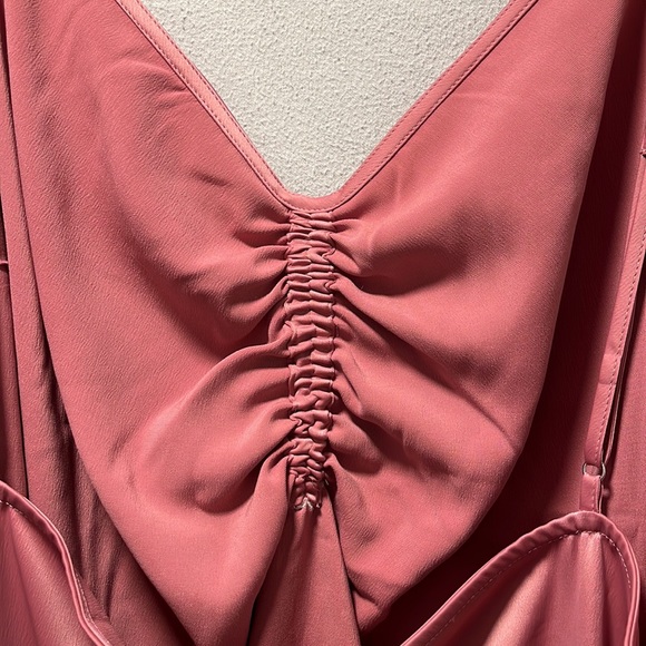Lane Bryant 30/32 “Mesa Rose” pink satiny camisole with ruched detail - Picture 11 of 16